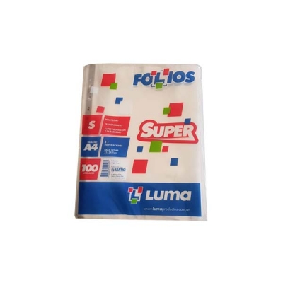 Folio Luma Super A4 65 Mm X 100