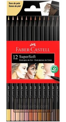 Pinturitas Faber Castell X 12 Supersoft Piel
