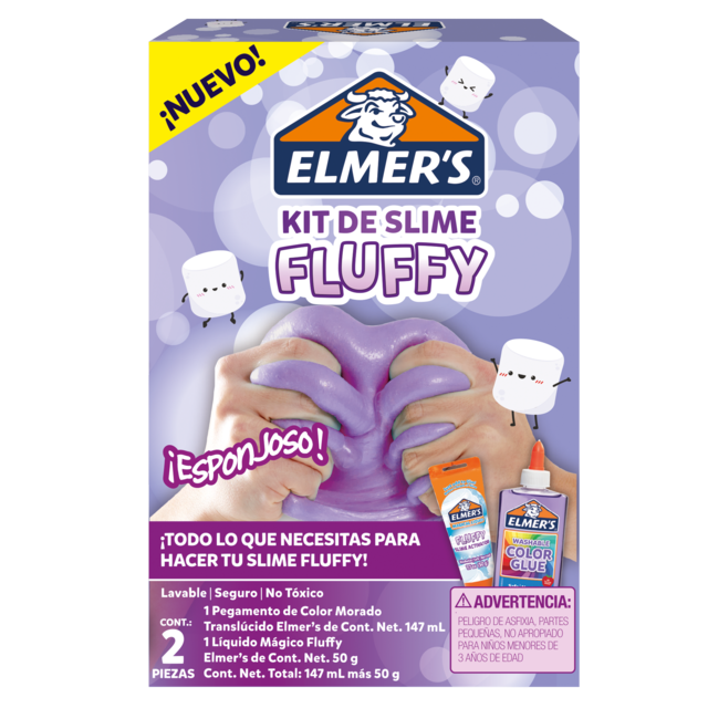 Set Slime Fluffy Elmers 2 Piezas